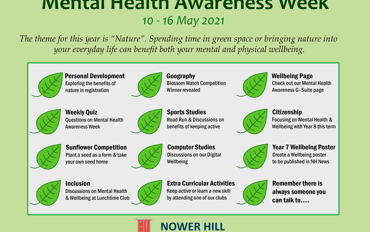 Mental Health Awareness Week: 10-16 May 2021