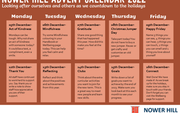 Nower Hill Advent Calendar 2022
